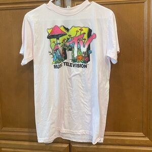 MTV Kids Tee - White with Colorful Graphic